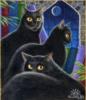 Схема вышивки «Чёрные коты»