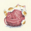 Схема вышивки «Подушка "котенок"»