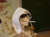 Схема вышивки «Скелет с сигаретой»