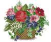 Схема вышивки «Цветы в корзине»