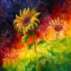 Схема вышивки «Colorful Sunflowers»