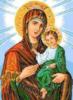 Схема вышивки «Дева Мария с сыном»