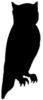 Схема вышивки «Owl Silhouette»