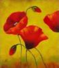Joyful Poppies - Triptych Left: оригинал