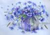 Схема вышивки «Blue Flowers on Blue»
