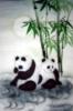 Схема вышивки «Resting Pandas»