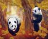Схема вышивки «Hiding Panda»