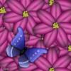 Схема вышивки «Подушка "Цветы и бабочки"»