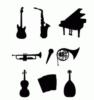 Схема вышивки «Музыкальные инструменты»