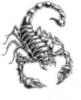 Схема вышивки «Скорпион»