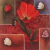 Схема вышивки «Red Flower Collage - Tulip»