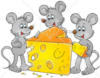 Схема вышивки «Мышки и сыр»