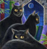 Схема вышивки «Черные кошки...»