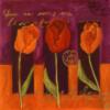 Схема вышивки «Flowers Trio - Tulips»