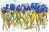 Схема вышивки «Flowers Field - Blue»