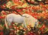 Схема вышивки «White Horse with Flowers»