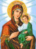 Схема вышивки «Иверская икона Божьей Матери»