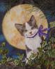 Схема вышивки «Лунный котёнок»