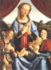 Схема вышивки «Мадонна и ребёнок с ангелом»