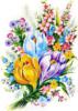 Схема вышивки «Букет весенних цветов»