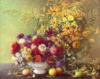 Схема вышивки «Осений букет цветов и плодов»