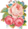 Схема вышивки «Подушка розовые розы»