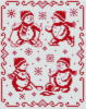 Схема вышивки «Снеговики»