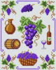 Схема вышивки «Виноградное панно»