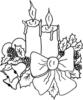 Схема вышивки «Новогодние свечи»