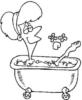 Схема вышивки «Табличка для ванной»