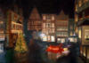 Рождественская улочка ночью: оригинал