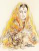 Схема вышивки «Портрет восточной красавицы»