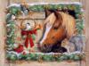 Схема вышивки «Рождественская лошадка»