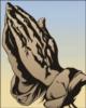 Схема вышивки «Руки молитвы»