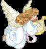 Схема вышивки «Ангел с арфой»