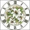 Схема вышивки «Часы "Лилии"»