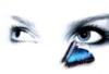 Схема вышивки «Глаза и бабочка»