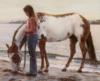Схема вышивки «Девочка с пегой лошадкой»