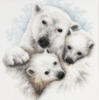 Схема вышивки «Медвежья семья»