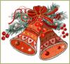 Схема вышивки «Рождественские колокольчики»