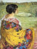 Схема вышивки «Девушка в цветастой шали»