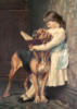 Схема вышивки «В обнимку с собакой»