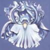 Схема вышивки «White Iris on Blue»