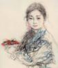 Схема вышивки «Портрет азиатской девушки»