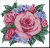 Схема вышивки «Подушка "Розы"»