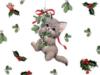 Схема вышивки «Котёнок и Рождество»
