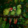 Схема вышивки «Green Parrots»