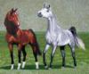 Схема вышивки «Две лошадки»