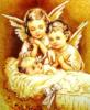 Схема вышивки «Ангелы с младенцем»