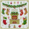 Схема вышивки «Рождественская подушка»